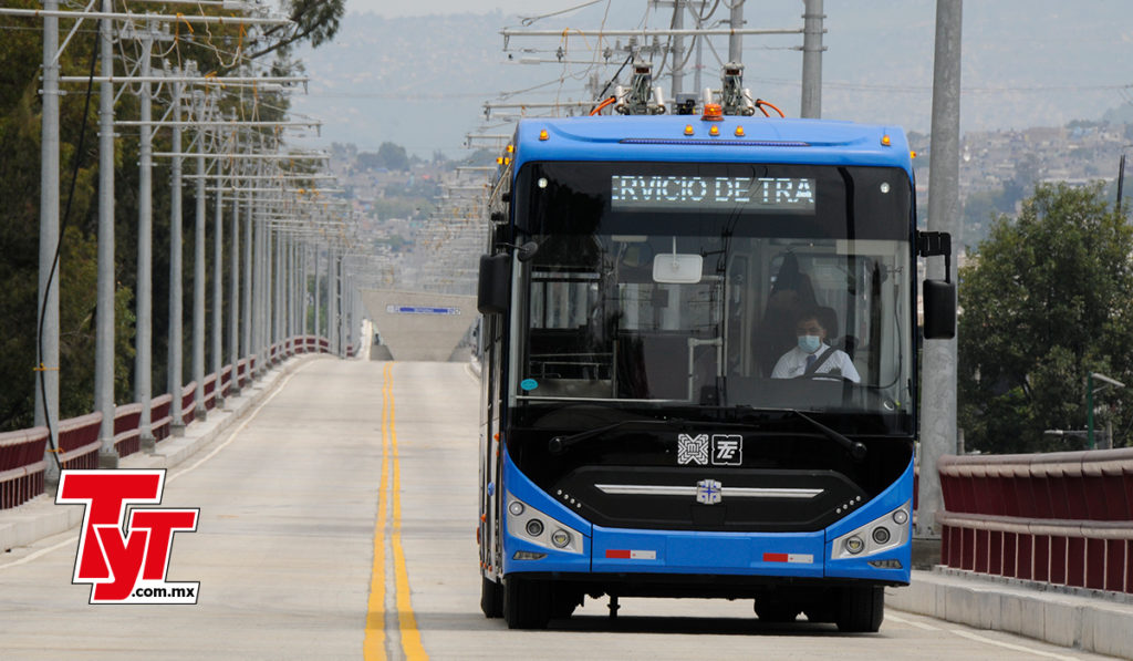 Zhongtong enciende motores del Trolebús Elevado CDMX